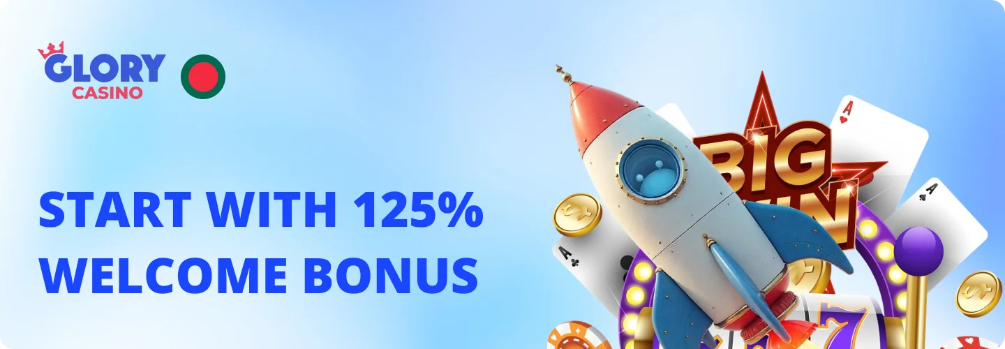 Glory Casino Bangladesh: Get a Welcome Package with a 125% Bonus